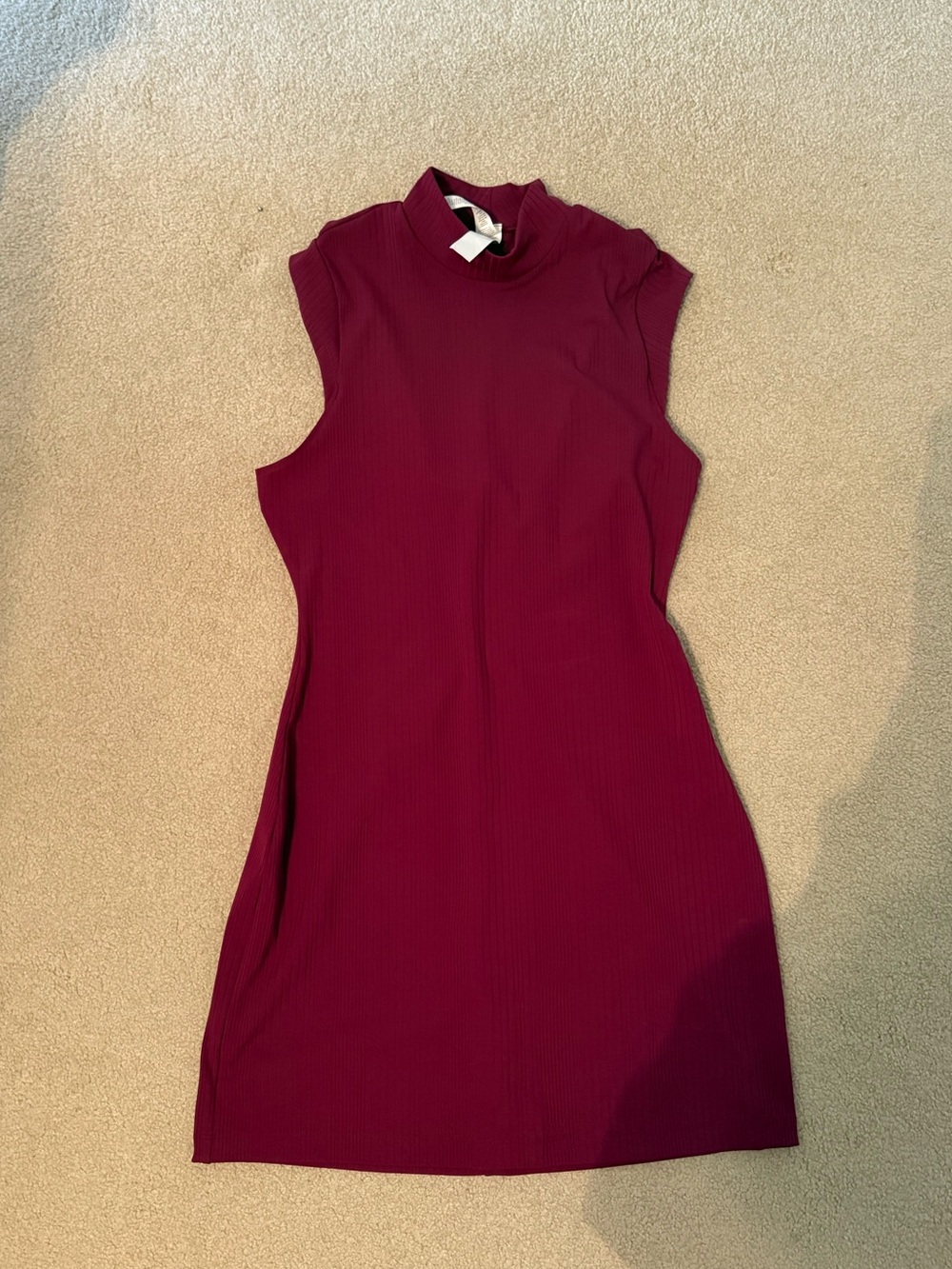 NWOT Alo high neck berry mini dress
